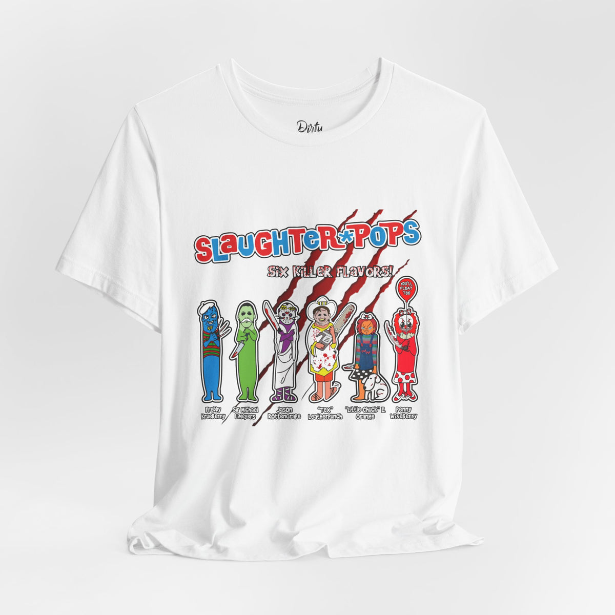 'Slaughter Pops' Graphic Horror Character T‑Shirt