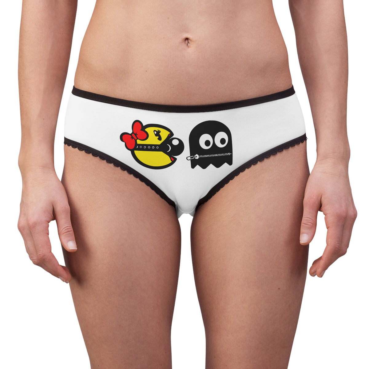 S&Ms. Pac-Girl with 'Kinky' Ghost — 'Dirty Rice' Retro Gamer Lingerie