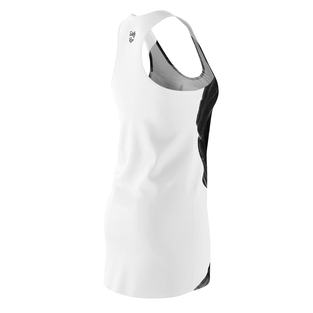 Twiggy Simmons Racerback Dress — Monochrome Pop Art Print