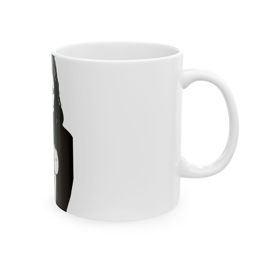 Dirty Rice Girl Ceramic Mug — Gothic Silhouette Coffee Cup (11oz, 15oz)