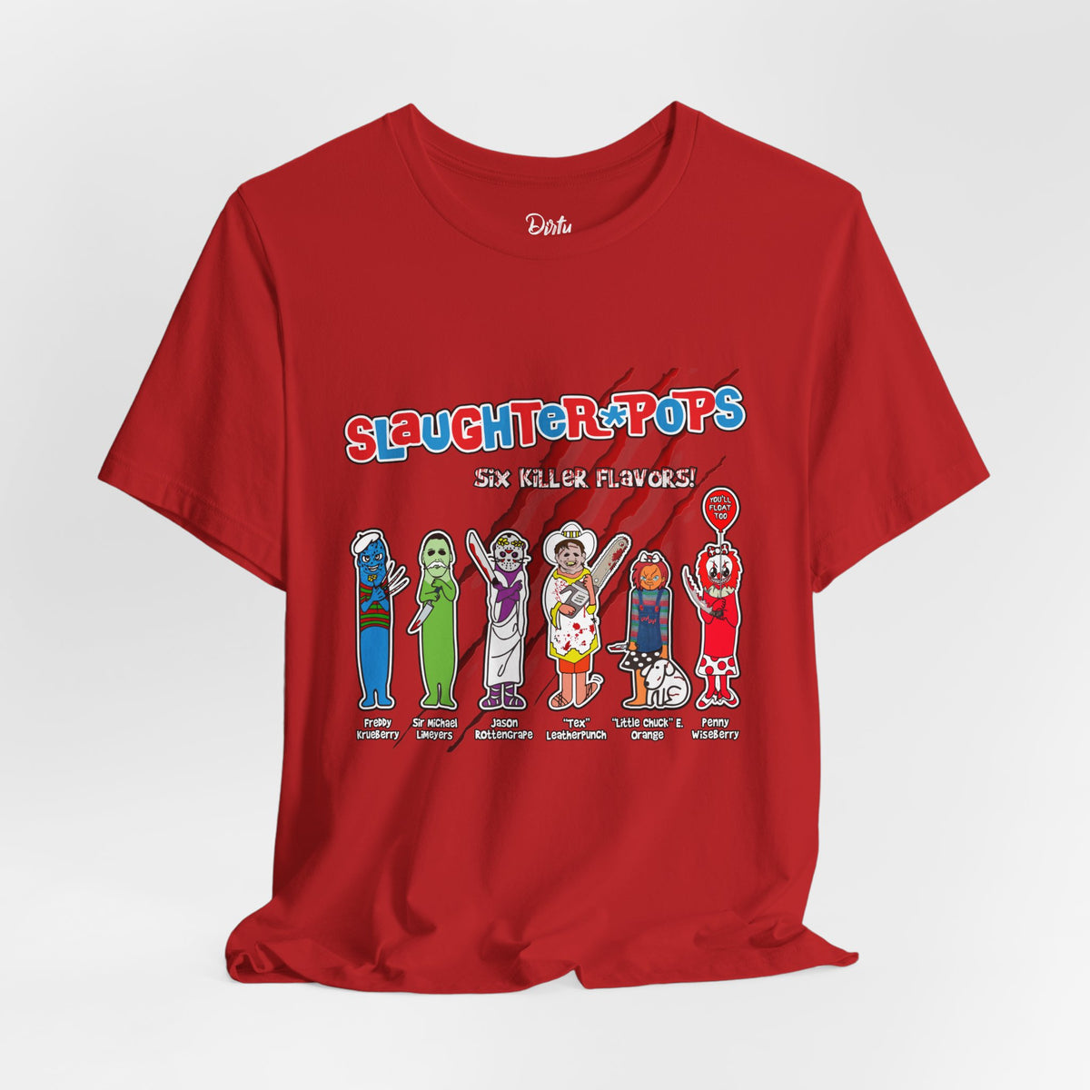 'Slaughter Pops' Graphic Horror Character T‑Shirt