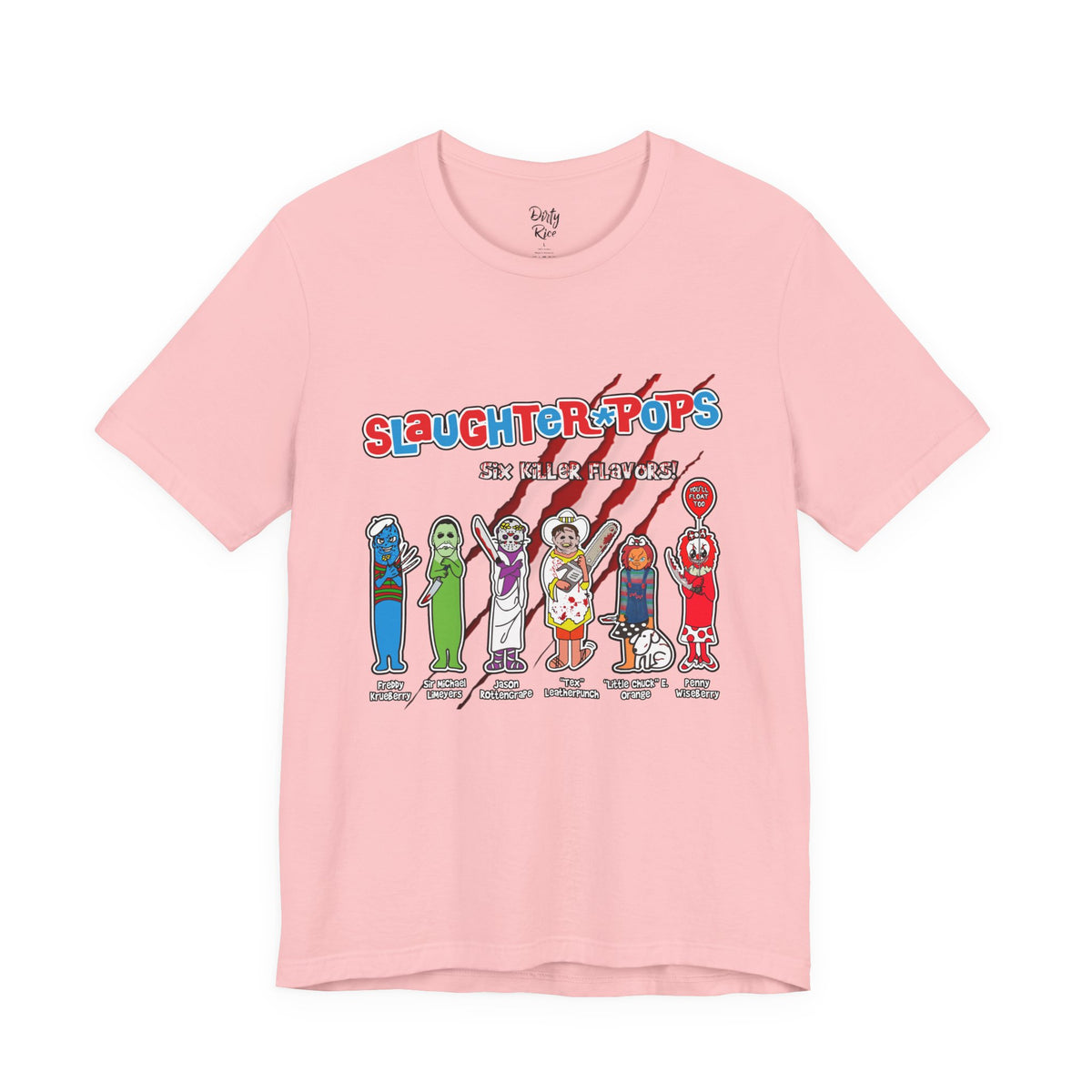 'Slaughter Pops' Graphic Horror Character T‑Shirt