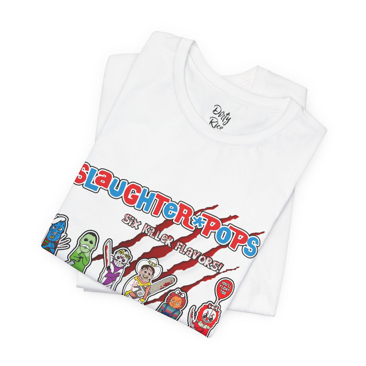 'Slaughter Pops' Graphic Horror Character T‑Shirt