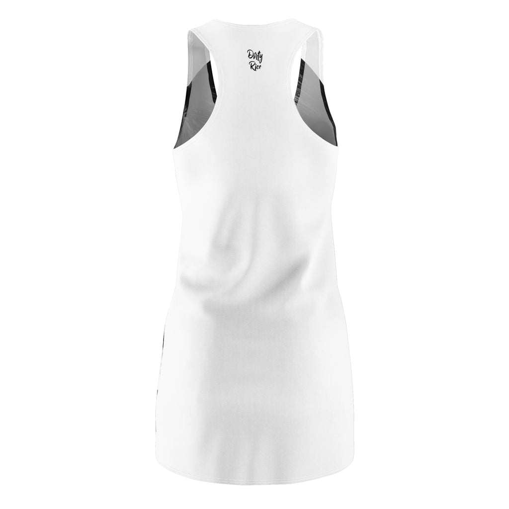 Twiggy Simmons Racerback Dress — Monochrome Pop Art Print
