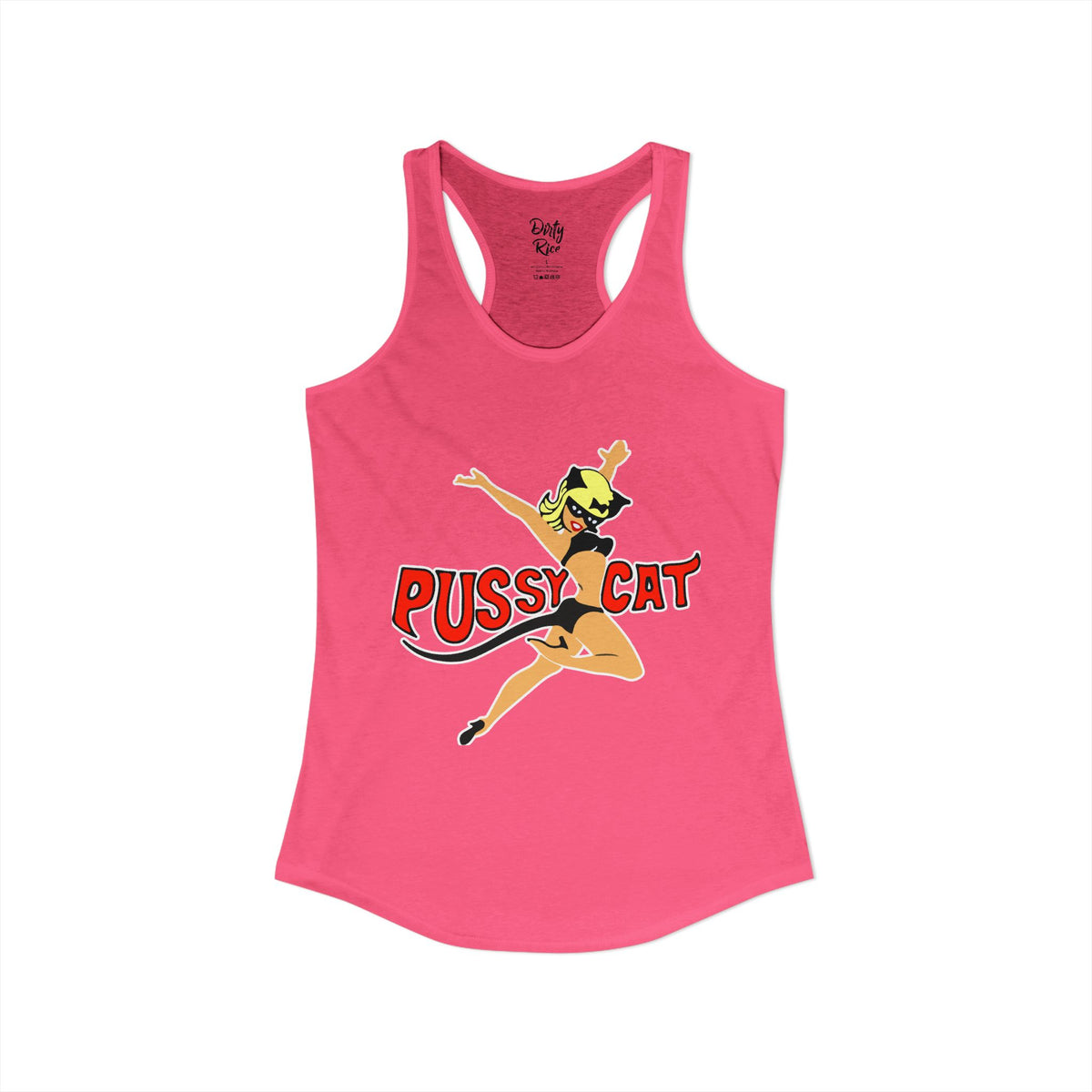 Pussy Cat Vintage Pin-Up Women's Ideal Racerback Tank