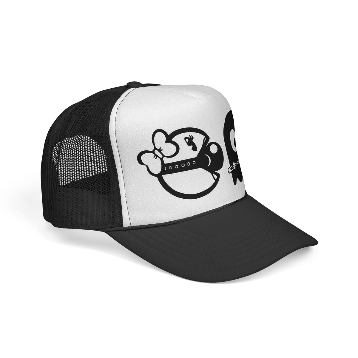 S&Ms. Pac-Girl and 'Kinky' Ghost Trucker Cap — Cute Pac-Man Inspired Mesh Hat