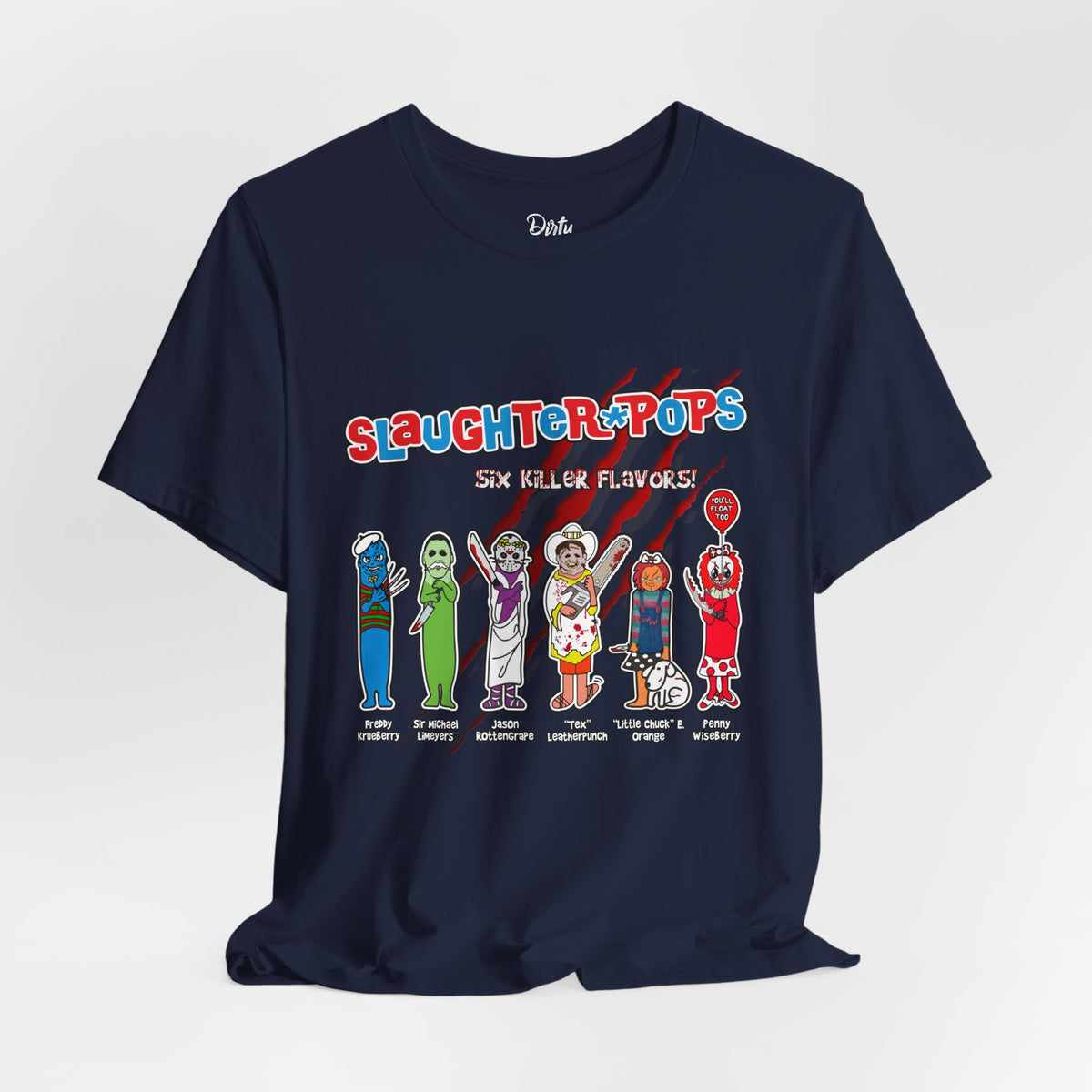 'Slaughter Pops' Graphic Horror Character T‑Shirt