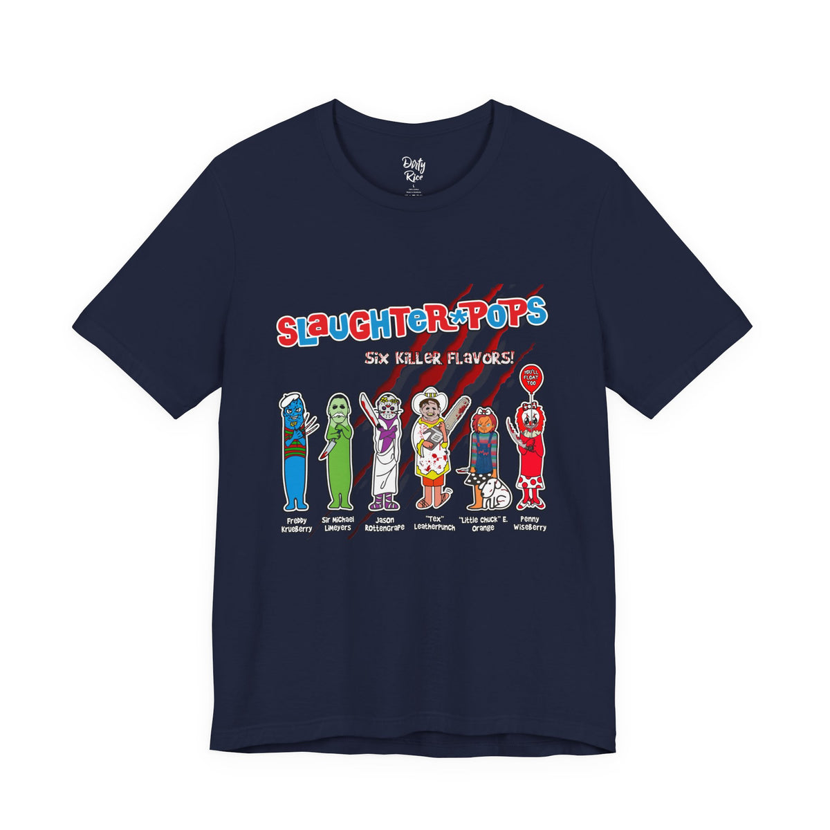 'Slaughter Pops' Graphic Horror Character T‑Shirt