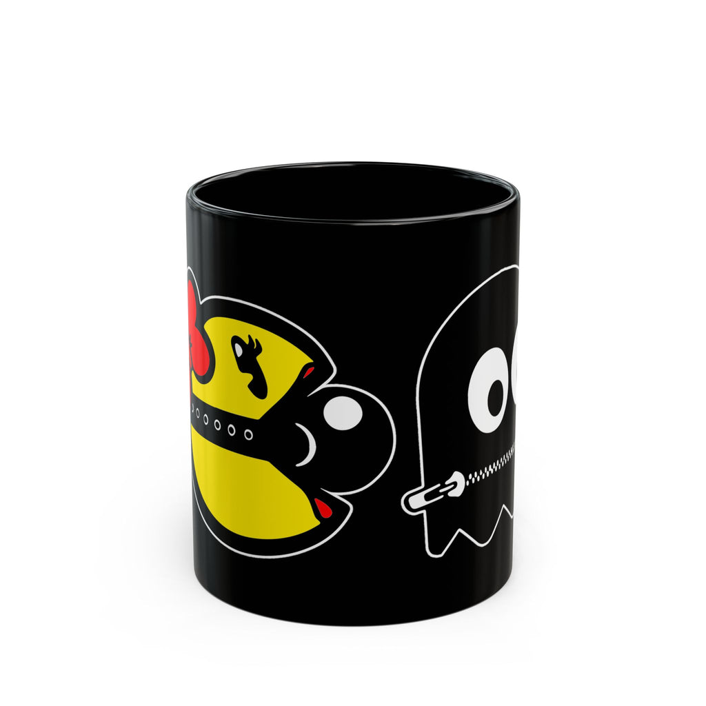 S&Ms. Pac-Girl and 'Kinky' Ghost Black Mug (11oz & 15oz)