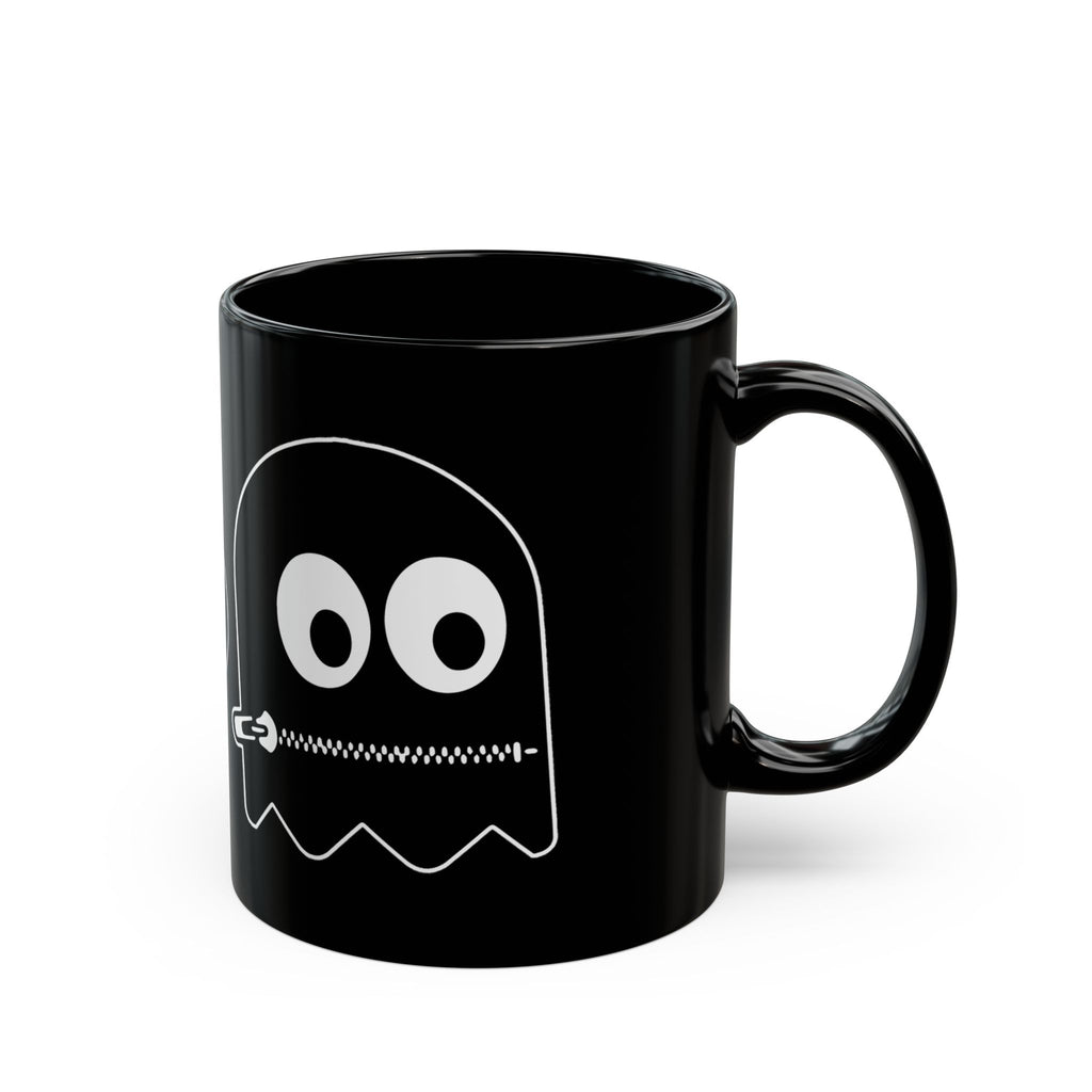S&Ms. Pac-Girl and 'Kinky' Ghost Black Mug (11oz & 15oz)