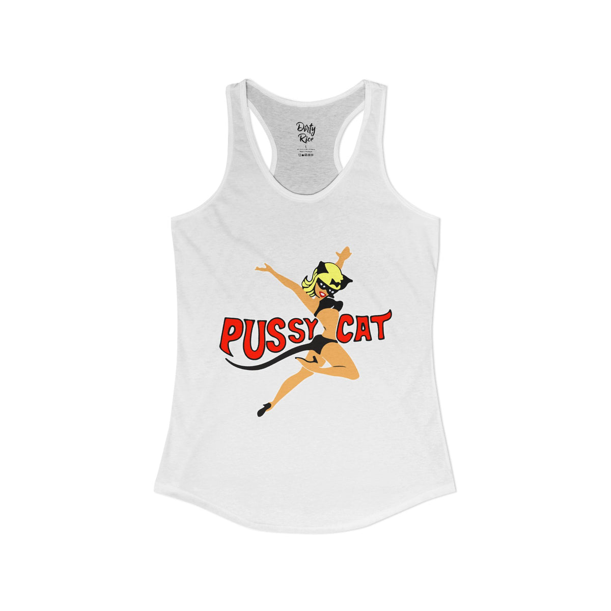 Pussy Cat Vintage Pin-Up Women's Ideal Racerback Tank
