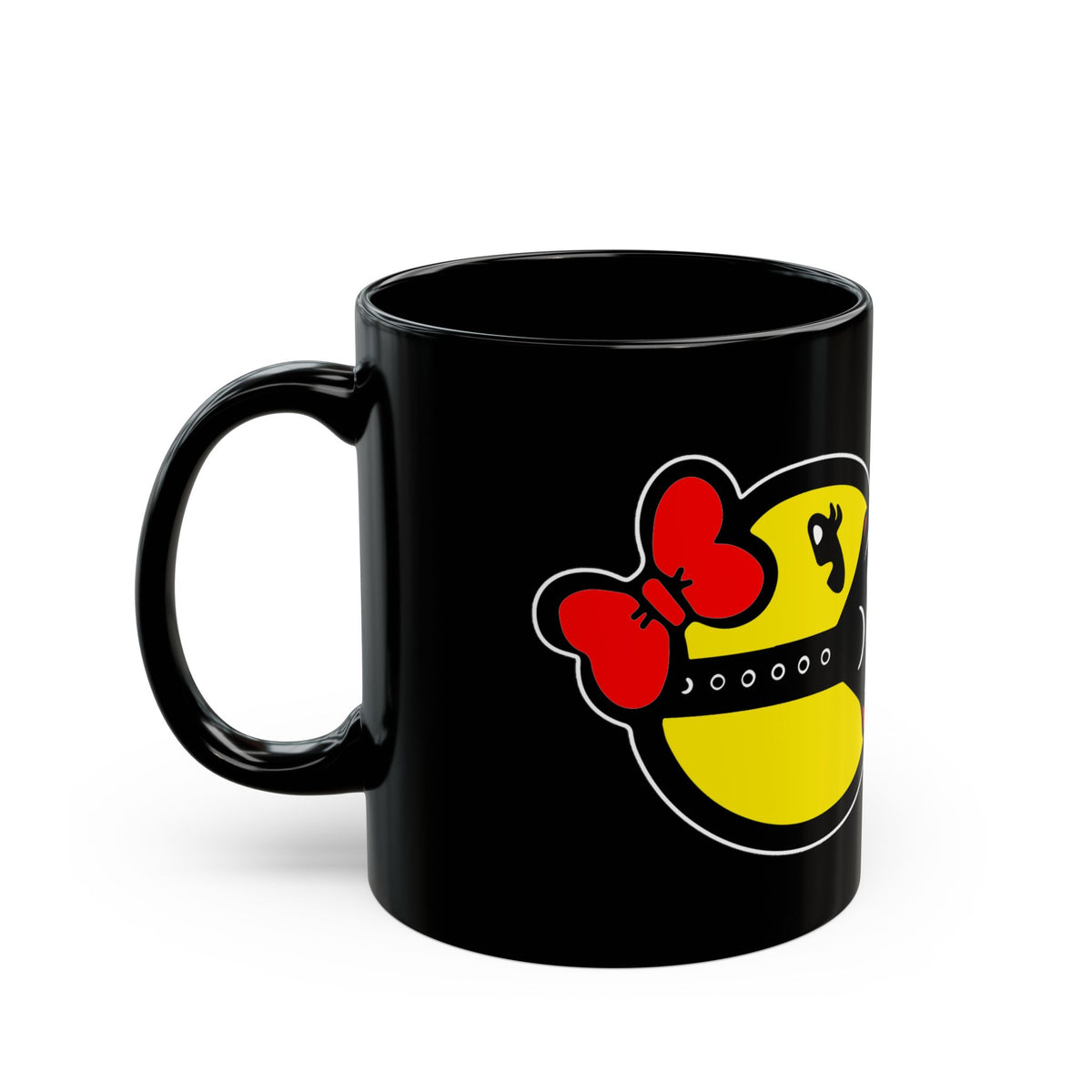 S&Ms. Pac-Girl and 'Kinky' Ghost Black Mug (11oz & 15oz)