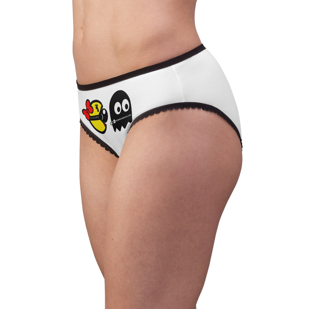S&Ms. Pac-Girl with 'Kinky' Ghost — 'Dirty Rice' Retro Gamer Lingerie