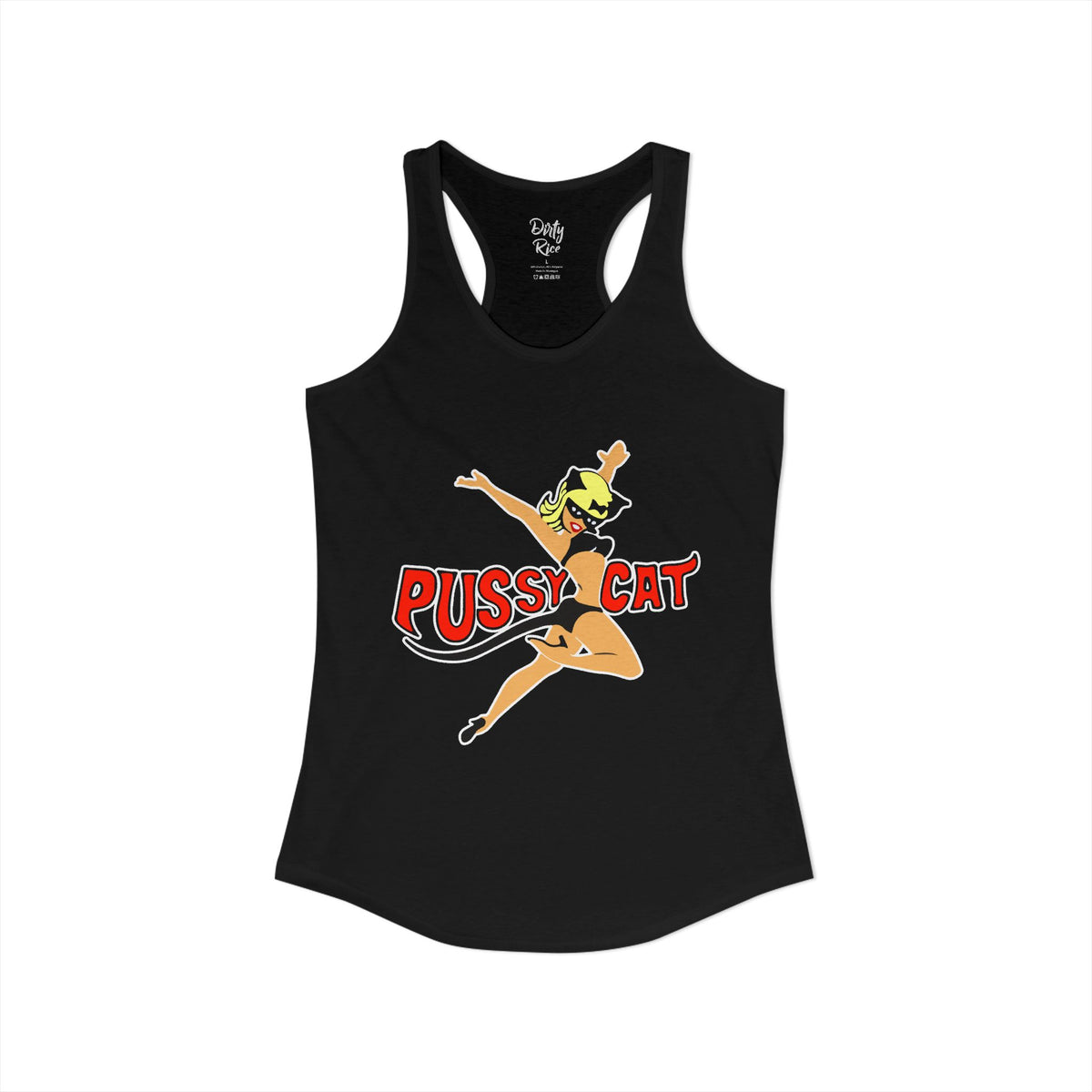 Pussy Cat Vintage Pin-Up Women's Ideal Racerback Tank