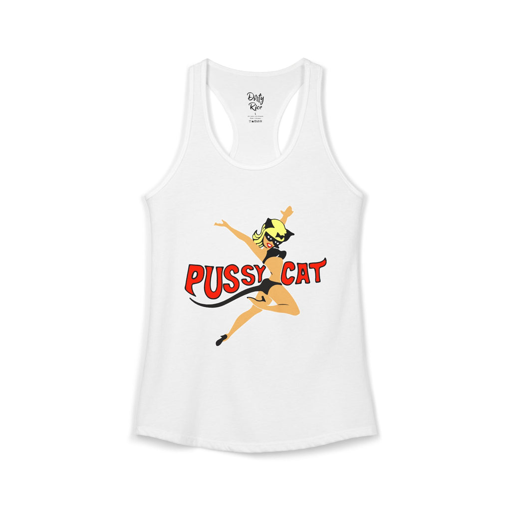 Pussy Cat Vintage Pin-Up Women's Ideal Racerback Tank