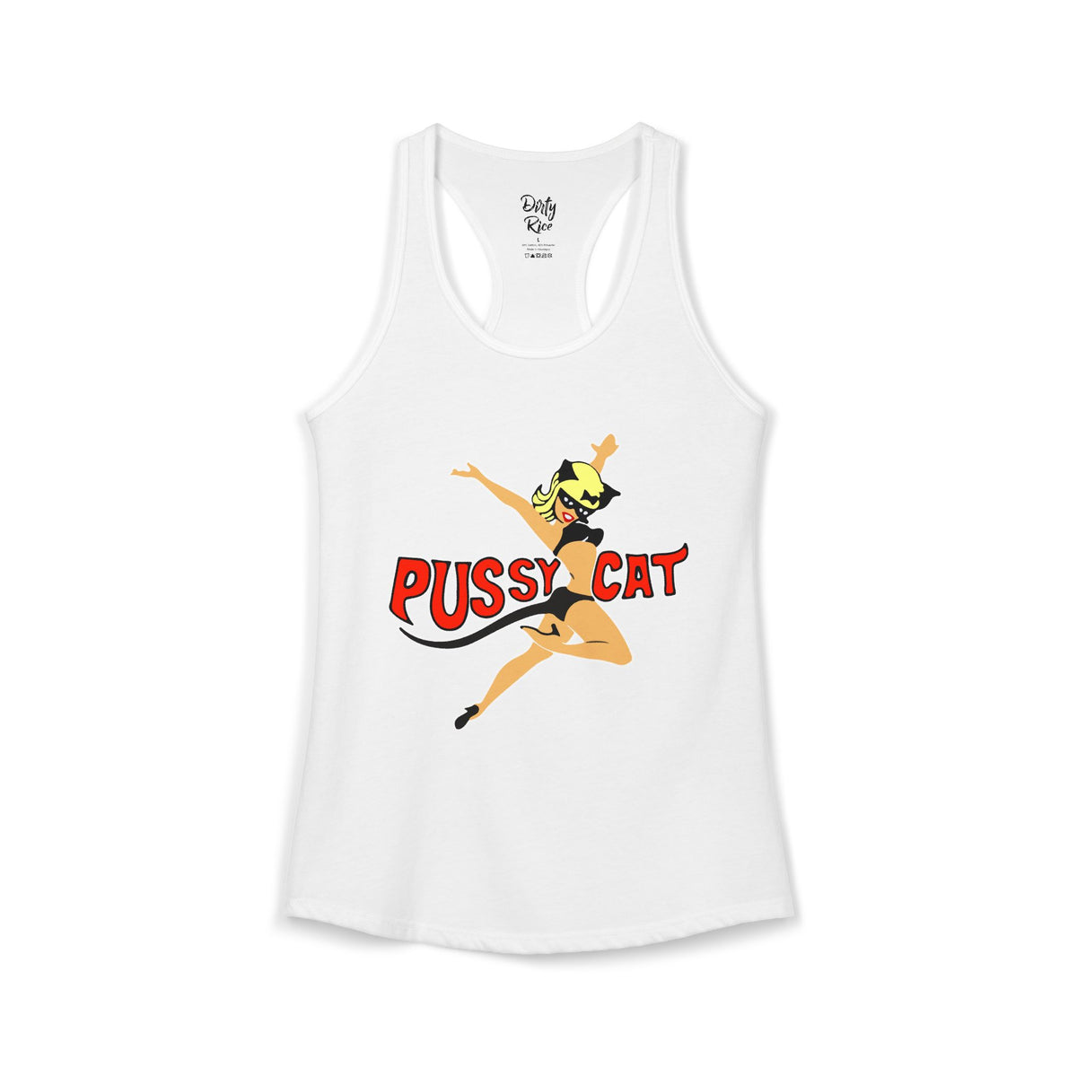 Pussy Cat Vintage Pin-Up Women's Ideal Racerback Tank