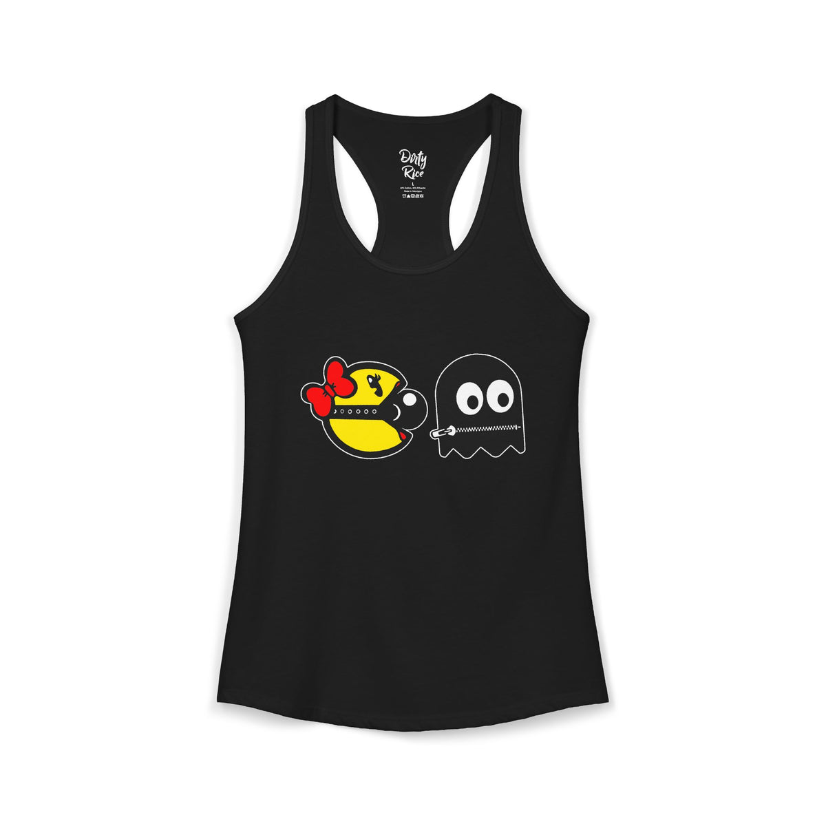 S&Ms. Pac-Girl and 'Kinky' Ghost Women's Ideal Racerback Tank
