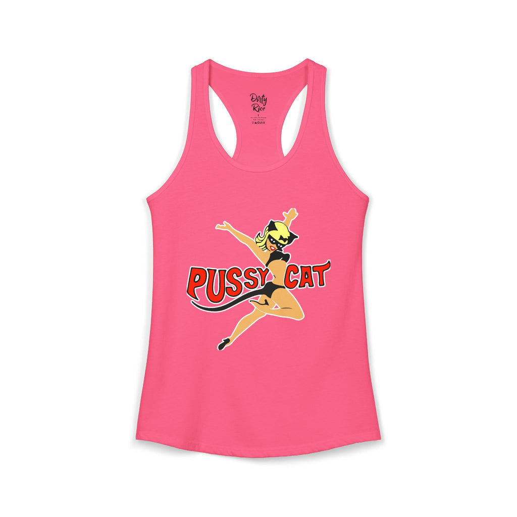Pussy Cat Vintage Pin-Up Women's Ideal Racerback Tank