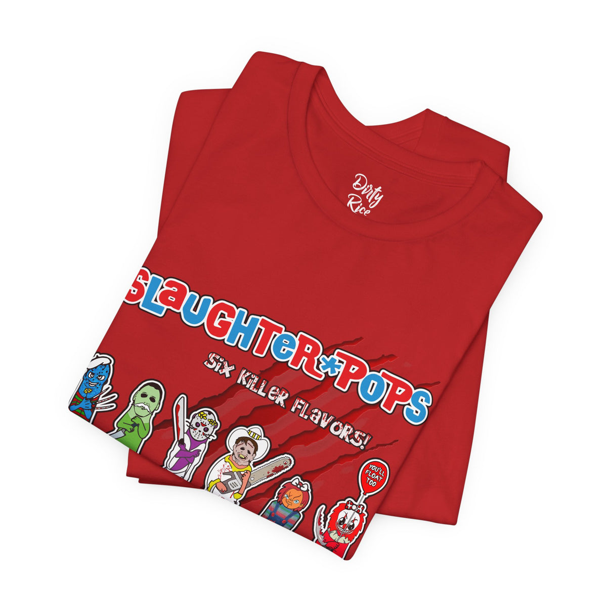 'Slaughter Pops' Graphic Horror Character T‑Shirt